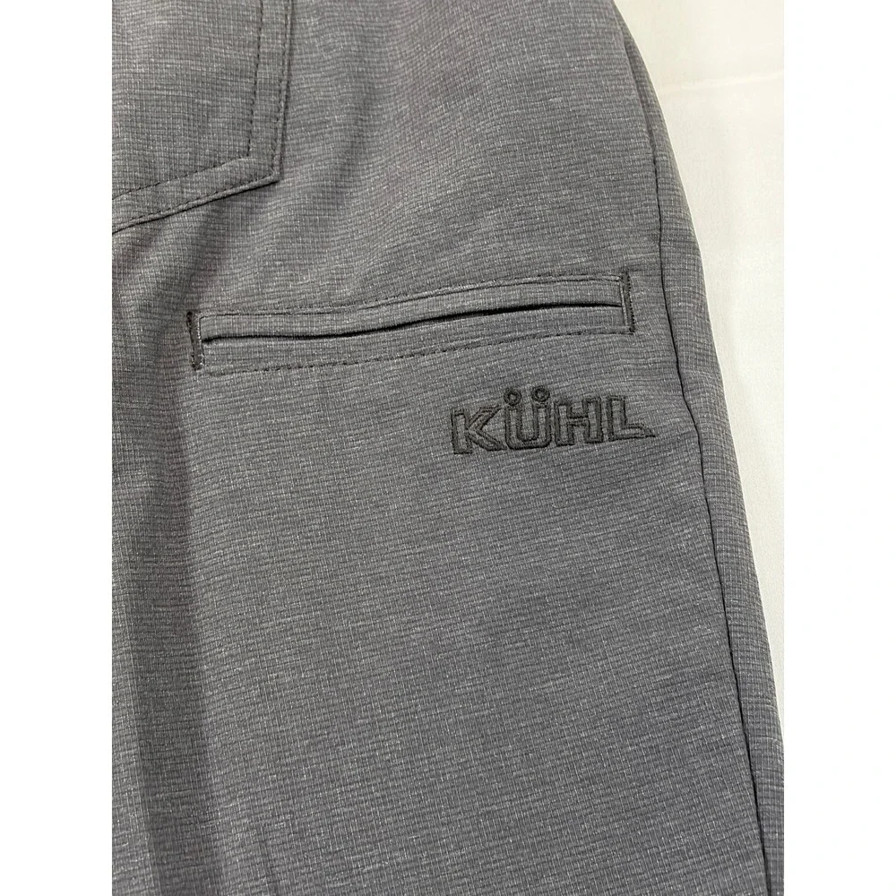 Kuhl Deceptr Mens 38x34 Tapered Hiking Pants Gray Tuff Lite Stretch UPF 50